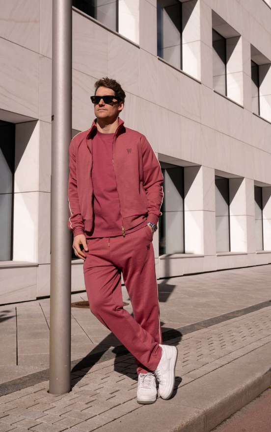 Track Jacket NYC Maroon
