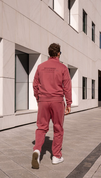Track Pants NYC Maroon