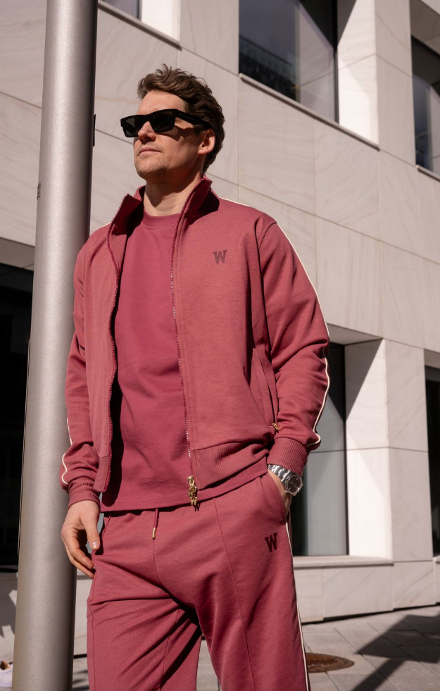 Track Jacket NYC Maroon